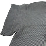 シャネル CHANEL ストライプシルクシフォンブラウス P72681 ネイビー シルク レディース ブラウス