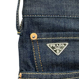 プラダ PRADA トライアングルロゴリジットデニムパンツ GEP358 インディゴ コットン メンズ デニムパンツ