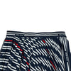ミュウミュウ miu miu ロゴ総柄プリーツスカート MG1377 ネイビー ポリエステル レディース スカート