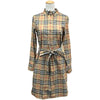 バーバリーロンドン BURBERRY LONDON ベルテッドチェックワンピース 8024585 ベージュ コットン レディース ワンピース