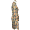 バーバリーロンドン BURBERRY LONDON ベルテッドチェックワンピース 8024585 ベージュ コットン レディース ワンピース