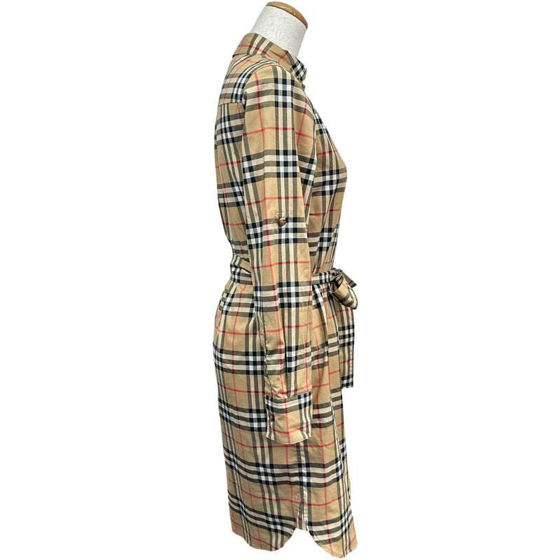 バーバリーロンドン BURBERRY LONDON ベルテッドチェックワンピース
