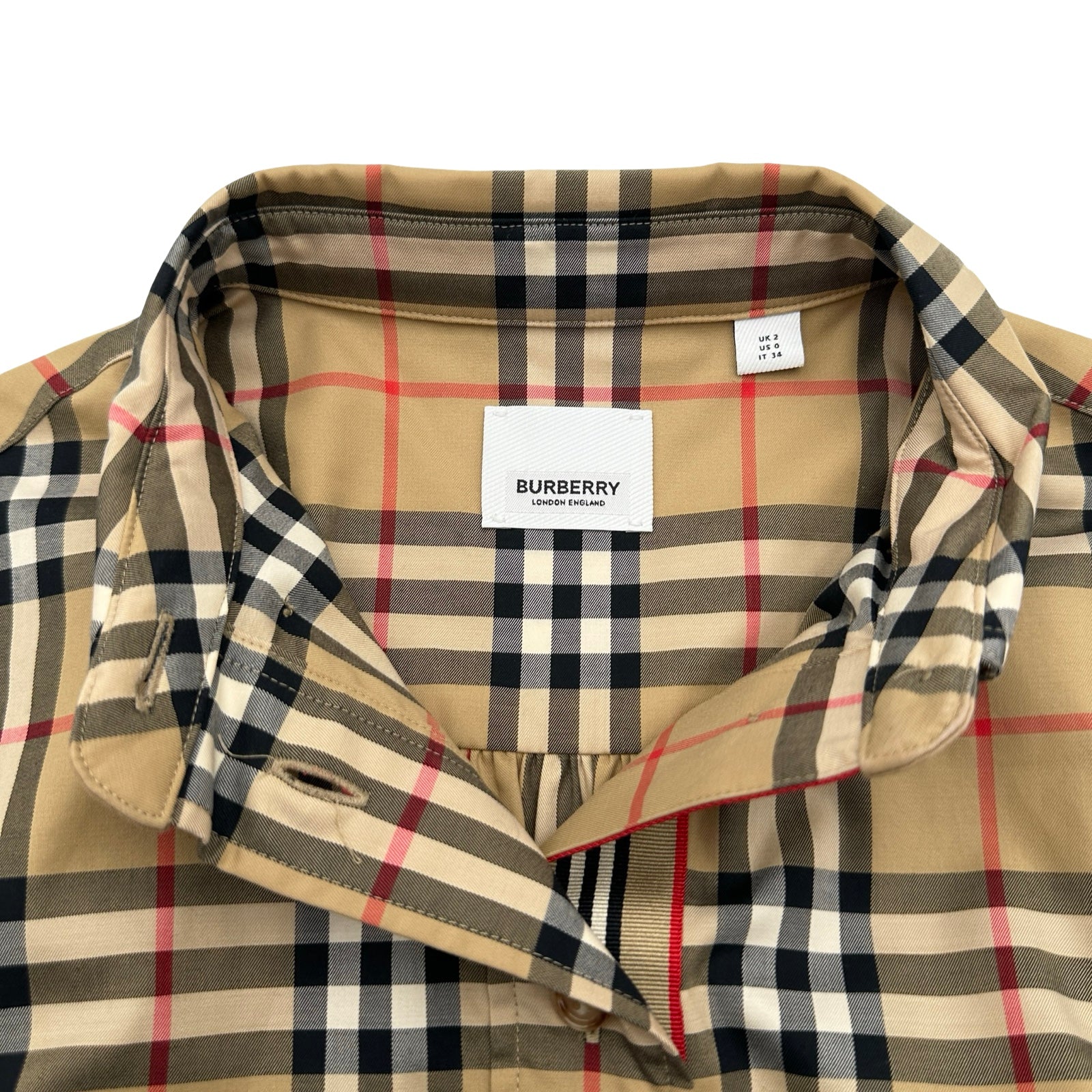 バーバリーロンドン BURBERRY LONDON ベルテッドチェックワンピース