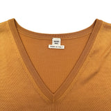 エルメス HERMES シルクノースリーブワンピース ベージュ シルク レディース ワンピース