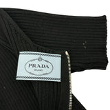 プラダ PRADA ナイロン切替ワンピース ネイビー ナイロン レディース ワンピース