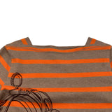 エルメス HERMES ボーダープリントワンピース ベージュ コットン レディース ワンピース