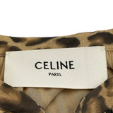 セリーヌ CELINE レオパード柄シルクワンピース 2R92C299Q ベージュ シルク レディース ワンピース