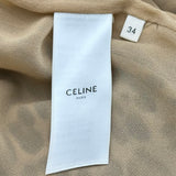 セリーヌ CELINE レオパード柄シルクワンピース 2R92C299Q ベージュ シルク レディース ワンピース