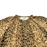 セリーヌ CELINE レオパード柄シルクワンピース 2R92C299Q ベージュ シルク レディース ワンピース
