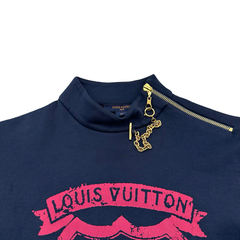 ルイ・ヴィトン LOUIS VUITTON ロゴプリント半袖ワンピース FNJD21