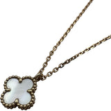 ヴァンクリーフ＆アーペル Van Cleef & Arpels スウィートアルハンブラ ネックレス ゴールド Au750 マザーオブパール ジュエリー