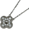 ヴァンクリーフ＆アーペル Van Cleef & Arpels ヴィンテージアルハンブラネックレス ホワイトゴールド Au750 ダイヤモンド ジュエリー