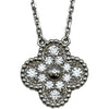 ヴァンクリーフ＆アーペル Van Cleef & Arpels ヴィンテージアルハンブラネックレス ホワイトゴールド Au750 ダイヤモンド ジュエリー