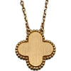 ヴァンクリーフ＆アーペル Van Cleef & Arpels ヴィンテージアルハンブラネックレス ピンクゴールド Au750 ダイヤモンド シルバーオブシディア ジュエリー