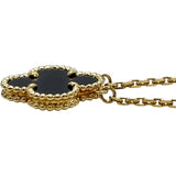 ヴァンクリーフ＆アーペル Van Cleef & Arpels ヴィンテージアルハンブラネックレス ゴールド Au750 オニキス ジュエリー