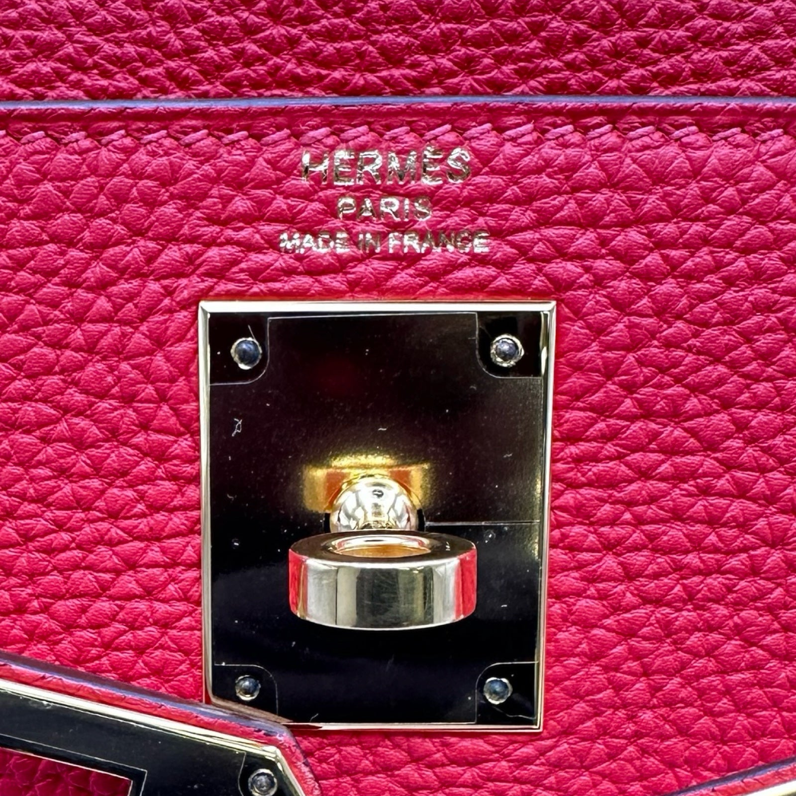 エルメス HERMES ケリー28 内縫い □R刻印 ルージュピヴォワンヌ