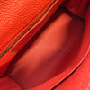 エルメス HERMES ケリー28 内縫い □R刻印 ルージュピヴォワンヌ ゴールド金具 トゴ レディース ショルダーバッグ