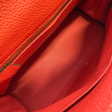 エルメス HERMES ケリー28 内縫い □R刻印 ルージュピヴォワンヌ ゴールド金具 トゴ レディース ショルダーバッグ