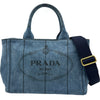 プラダ PRADA カナパ ミニ 1BG439 ネイビー デニム レディース ハンドバッグ