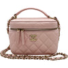 シャネル CHANEL マトラッセ スモールバニティ AS3171 ライトピンク キャビアスキン レディース ショルダーバッグ