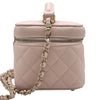 シャネル CHANEL マトラッセ スモールバニティ AS3171 ライトピンク キャビアスキン レディース ショルダーバッグ