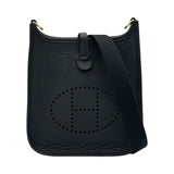 エルメス HERMES エヴリンTPM K刻印 ブラック/ゴールド金具 トリヨン レディース ショルダーバッグ