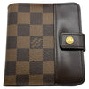 ルイ・ヴィトン LOUIS VUITTON コンパクトジップ N61668 ブラウン ダミエ レディース 二つ折り財布
