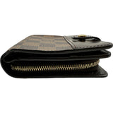 ルイ・ヴィトン LOUIS VUITTON コンパクトジップ N61668 ブラウン ダミエ レディース 二つ折り財布