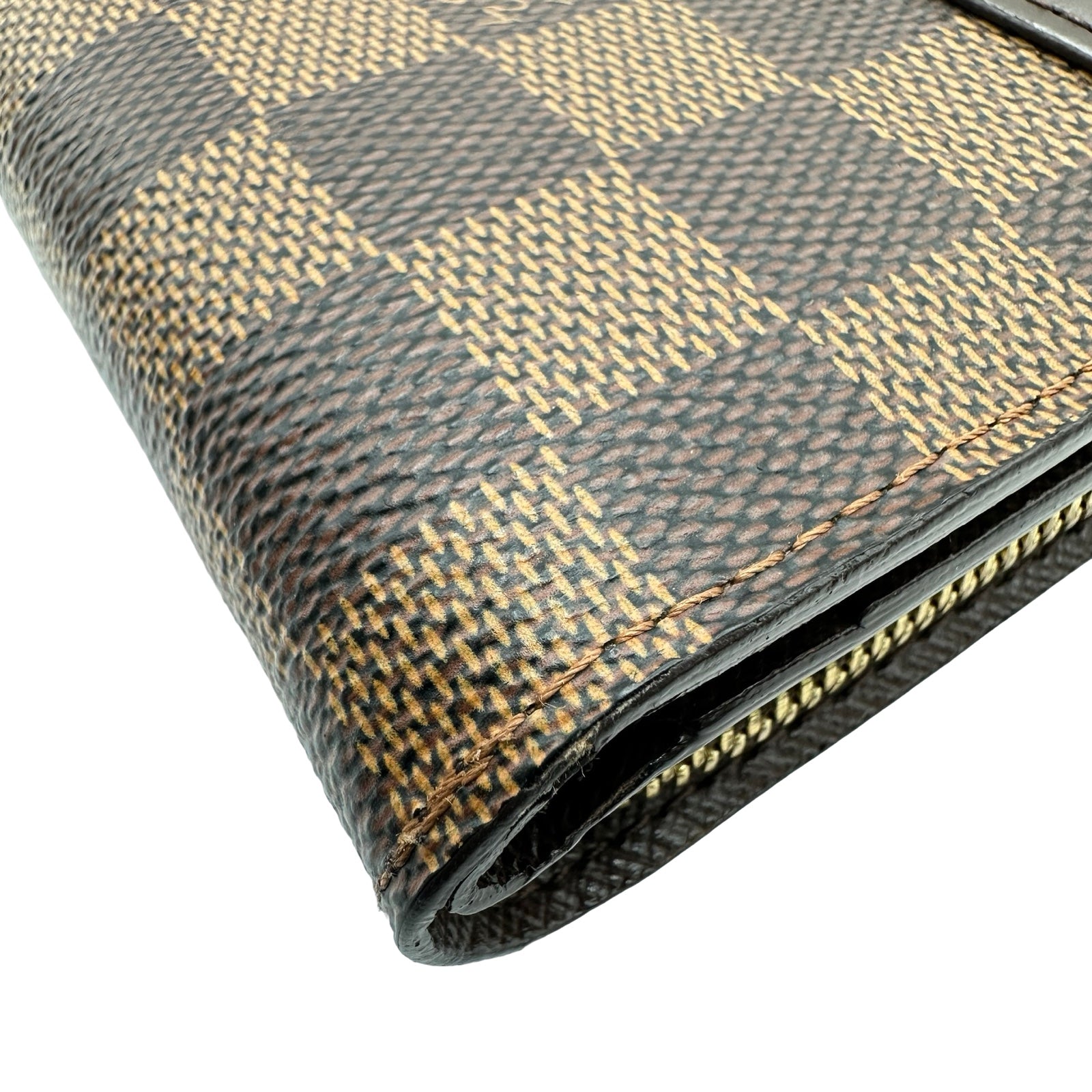 ルイ・ヴィトン LOUIS VUITTON コンパクトジップ N61668 ブラウン