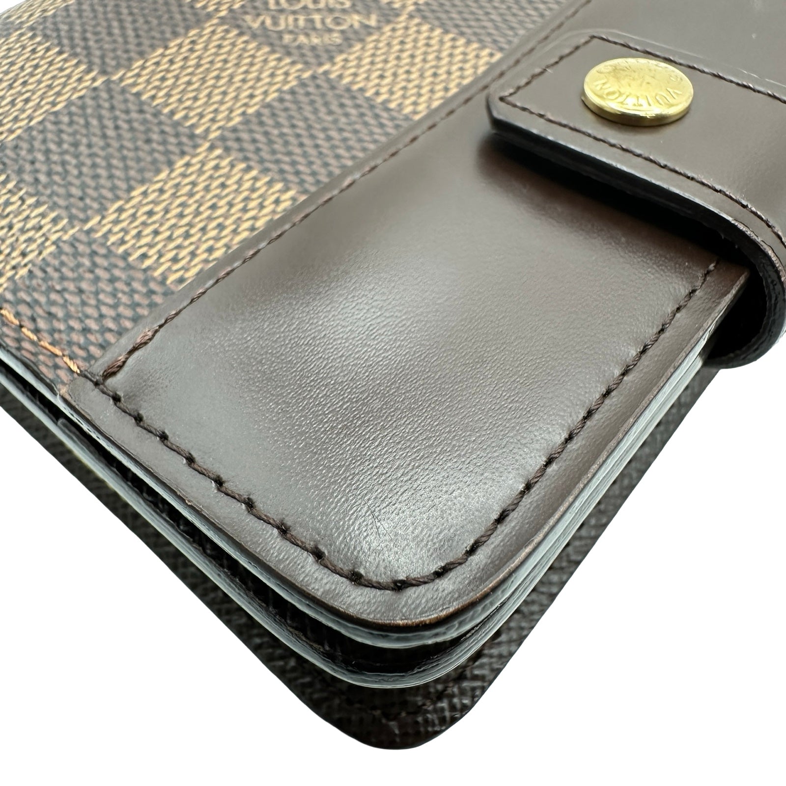 ルイ・ヴィトン LOUIS VUITTON コンパクトジップ N61668 ブラウン