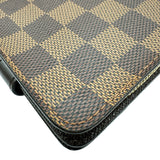 ルイ・ヴィトン LOUIS VUITTON コンパクトジップ N61668 ブラウン ダミエ レディース 二つ折り財布