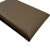エルメス HERMES カルヴィ W刻印 エトゥープ シルバー金具 エプソン ユニセックス カードケース