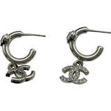シャネル CHANEL ココマーク スイングピアス シルバー メタル/ラインストーン　 アクセサリー