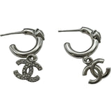 シャネル CHANEL ココマーク スイングピアス シルバー メタル/ラインストーン　 アクセサリー