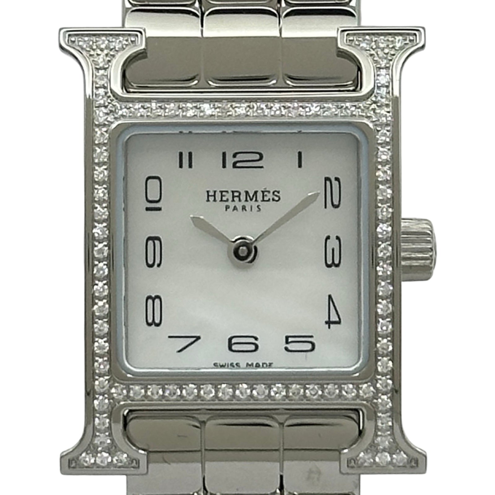 エルメス HERMES Hウォッチ HH1.131 ホワイトシェル ステンレス