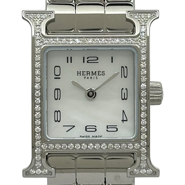 エルメス HERMES Hウォッチ HH1.131 ホワイトシェル ステンレス