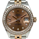 ロレックス ROLEX デイトジャスト 28 279381RBR スターD ロゼ ピンクゴールド/ステンレススチール 自動巻き レディース 腕時計
