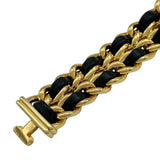 シャネル CHANEL プルミエール S H0001 ブラック ゴールドメッキ クオーツ レディース 腕時計