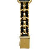 シャネル CHANEL プルミエール S H0001 ブラック ゴールドメッキ クオーツ レディース 腕時計