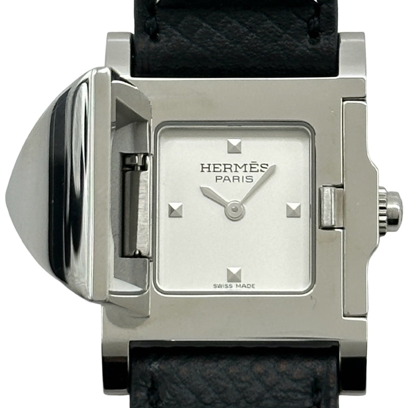 最安値 稼動品 HERMES メドール エルメス HERMES メドール ME3.210 シルバー ステンレススチール
