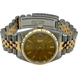 ロレックス ROLEX デイトジャスト モザイク 16233 ゴールド(モザイク) ゴールド/ステンレススチール 自動巻き メンズ 腕時計