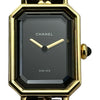シャネル CHANEL プルミエール S H0001 ブラック ゴールドプレーテッド クオーツ レディース 腕時計