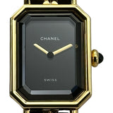 シャネル CHANEL プルミエール S H0001 ブラック ゴールドプレーテッド クオーツ レディース 腕時計
