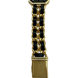 シャネル CHANEL プルミエール S H0001 ブラック ゴールドプレーテッド クオーツ レディース 腕時計