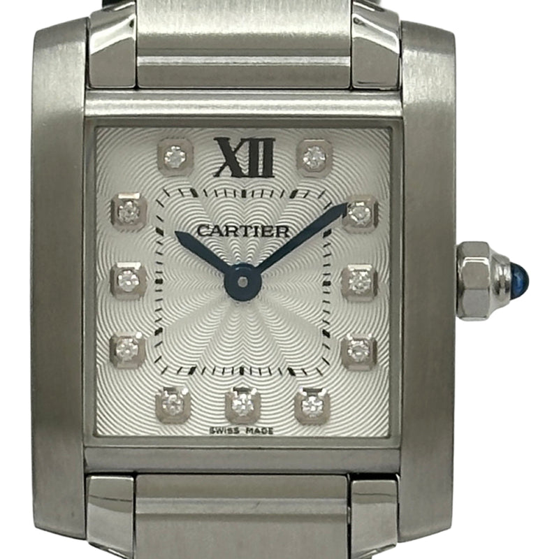 カルティエ Cartier タンクフランセーズSM WE110006 シルバー