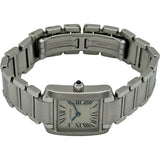 カルティエ Cartier タンク フランセーズ SM W51008Q3 アイボリー ステンレススチール レディース 腕時計