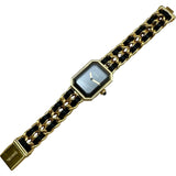 シャネル CHANEL プルミエール S H0001 ブラック ゴールドプレーテッド クオーツ レディース 腕時計