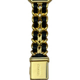 シャネル CHANEL プルミエール S H0001 ブラック ゴールドプレーテッド クオーツ レディース 腕時計