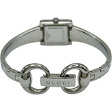 グッチ GUCCI Gフレーム バングルウォッチ 128.5 シルバー ステンレススチール クオーツ レディース 腕時計