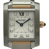 カルティエ Cartier タンクフランセーズSM WE110004 シルバー ピンクゴールド/ステンレススチール クオーツ レディース 腕時計